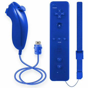 За Nintendo Wii Безжичен геймпад Контролер Дистанционно Nunchuck Вибриращ високоговорител Джойстик Игрален контролер За Nintendo Wii U