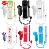 2 viename, skirtas Nintendo Wiimote Built in Motion Plus Inside Remote Gamepad Controller Wii Controller Wii nuotolinio valdymo pultui ir nunchuck