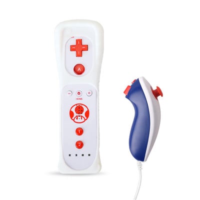 2 viename, skirtas Nintendo Wiimote Built in Motion Plus Inside Remote Gamepad Controller Wii Controller Wii nuotolinio valdymo pultui ir nunchuck