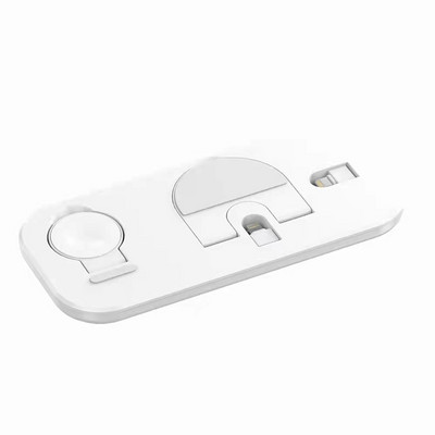 Suport pentru încărcător fără fir 3 în 1 pentru iPhone 11 12 13Pro Max Suport pentru telefon Qi Stație de încărcare rapidă Dock pentru Apple Watch AirPods