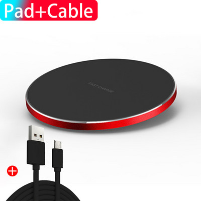 Γρήγορος ασύρματος φορτιστής 10 W για iPhone 11 12 13 Pro Max X XR 8 Plus QI ασύρματος επαγωγικός φορτιστής για Airpods 2 Pro