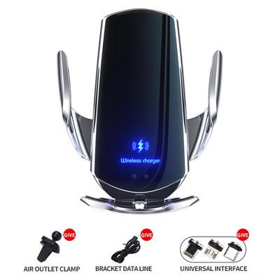 100 W automobilinis belaidis įkroviklis Magnetinis automatinis automobilinis telefono laikiklis skirtas iPhone 14 13 12 Samsung infraraudonųjų spindulių indukciniam greitam įkrovimui