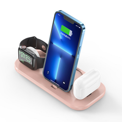 3 az 1-ben gyors töltőállomás 15 W iPhone 13 11 12 X 8Plushoz Apple Watch 7-1 töltőállomás Airpods Pro töltőtartóhoz