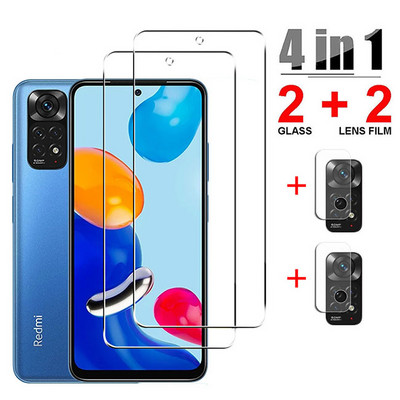 6 in1 kameras objektīva rūdīts stikls priekš Xiaomi Redmi note 11s 11 4G globālā ekrāna aizsargplēve uz Redmi note 11 Pro stikla