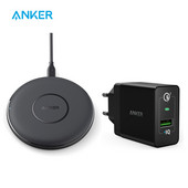 Anker Wireless Charger 313 PowerWave Pad Qi-Certified 10W Max iPhone 11 iPhone 14 AirPods Galaxy S20 bezvadu uzlādes paliktnis