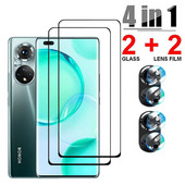 4 in1 rūdīts aizsargstikls Honor 50 Pro 60 Pro kameras objektīva ekrāna aizsargs Huawei P30 P40 P50 Pro aizsargstiklam