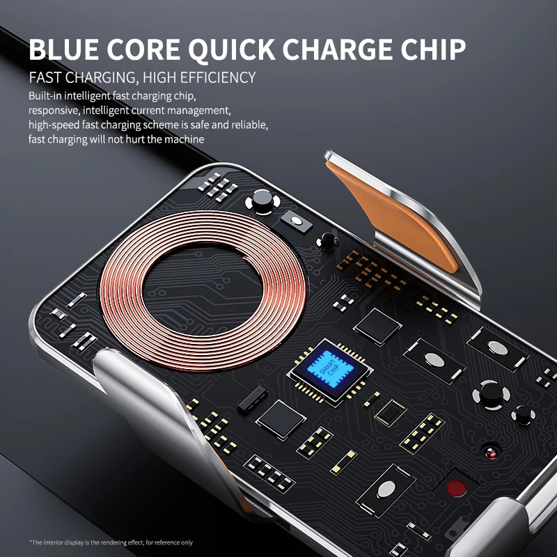 100W bežični punjač za automobil, magnetski auto držač za telefon za iPhone 14 13 12 X Samsung infracrveno indukcijsko brzo punjenje