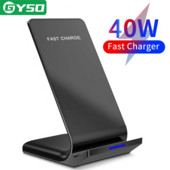 Βάση ασύρματης φόρτισης 40 W Fast Charging Dock Station για iPhone 13 12 11 Pro X XS Max XR Samsung S20 S10 Xiaomi Phone Support