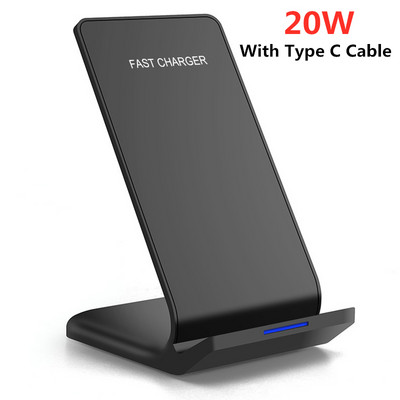 Βάση ασύρματης φόρτισης 40 W Fast Charging Dock Station για iPhone 13 12 11 Pro X XS Max XR Samsung S20 S10 Xiaomi Phone Support