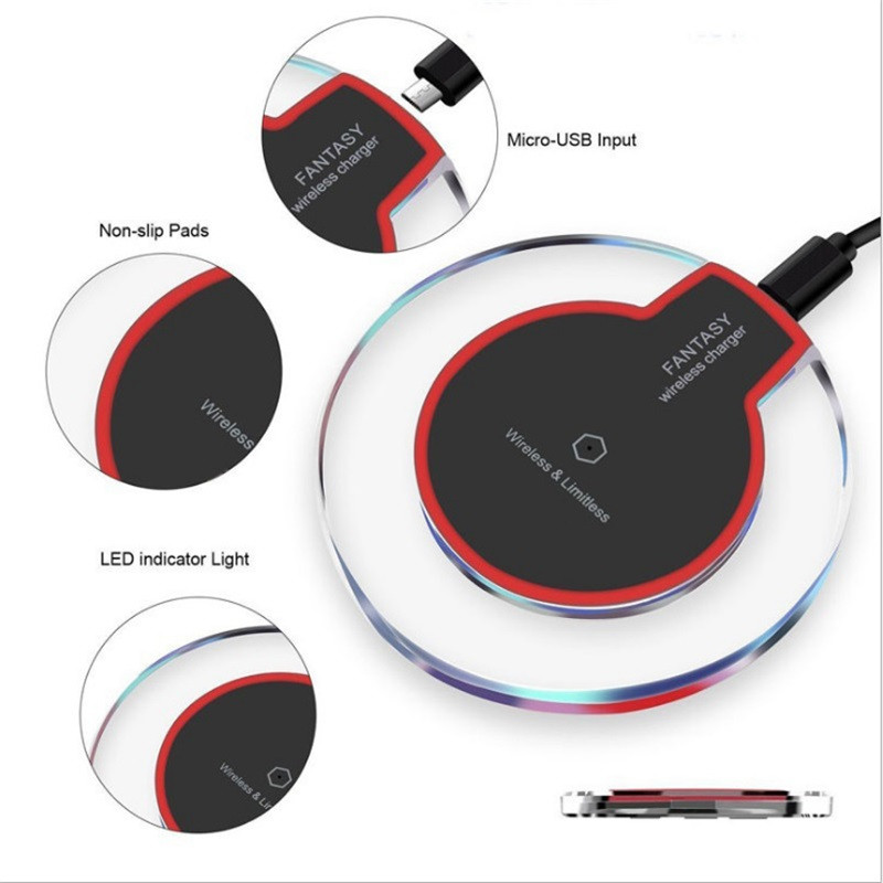10 W belaidžio įkrovimo rinkinys siųstuvas įkroviklis adapteris imtuvas Pad Coil Type-C mikro USB rinkinys, skirtas iPhone Xiaomi Huawei