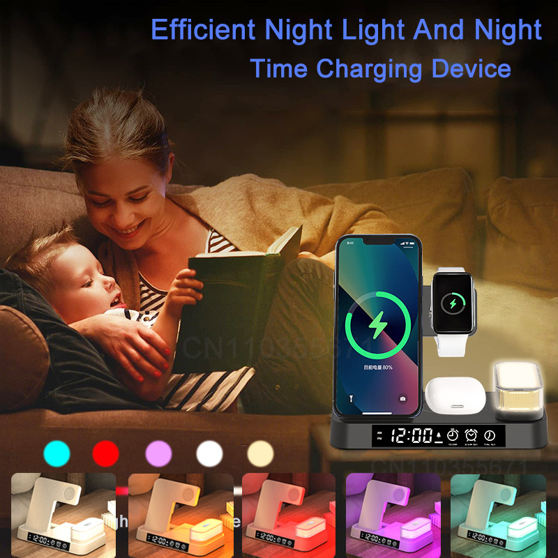 3 viename belaidis įkroviklis skirtas iPhone 13 Pro Max 12 11 Apple Watch Series 7 Charger Dock 30W greito įkrovimo stotelė, skirta Airpods Pro