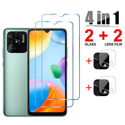 6 in1 kameras objektīva rūdīts stikls priekš Xiaomi Redmi 10C 10 2022 NFC globālās ekrāna aizsargplēves uz Redmi 10C 10 2022 stikla