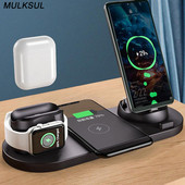 2023 Bežični punjač za iPhone 14 13 12 Brzi punjač za iphone Fast Charging Pad Huawei Charging Dock Station 6 u 1