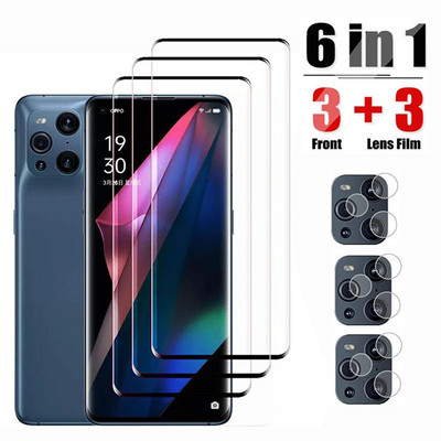 Pilna ekrāna aizsargplēve priekš Oppo Find X3 Pro X3 Neo rūdīta stikla kameras objektīva aizsargplēve uz Oppo Find X3 lite X3 Pro Glass