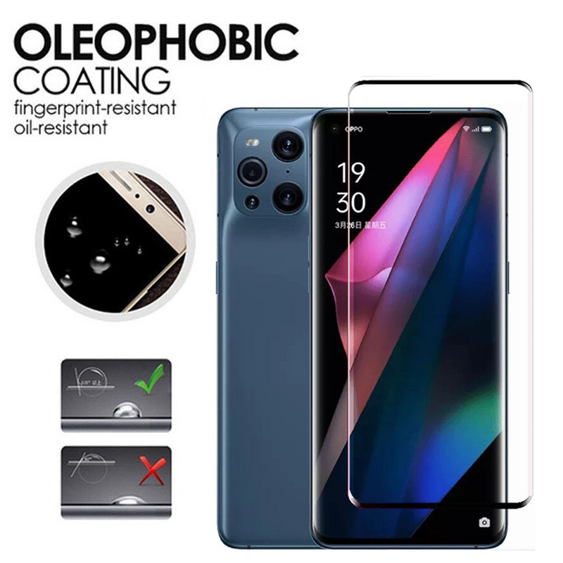 Προστατευτικό πλήρους οθόνης για Oppo Find X3 Pro X3 Neo Tempered Glass Προστατευτική μεμβράνη φακού κάμερας στο Oppo Find X3 lite X3 Pro Glass