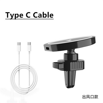 Pentru MagSafe, ventilație magnetică pentru mașină, încărcător rapid fără fir Suport pentru telefon de încărcare fără fir de 15 W pentru iPhone iphone 13 14 Pro Max