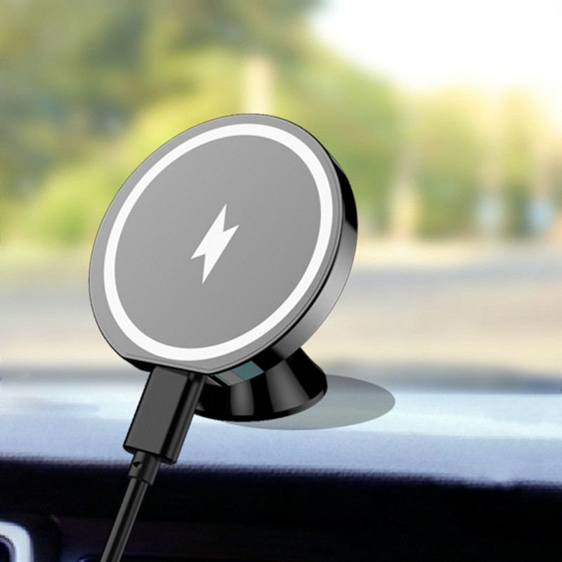 Pentru MagSafe, ventilație magnetică pentru mașină, încărcător rapid fără fir Suport pentru telefon de încărcare fără fir de 15 W pentru iPhone iphone 13 14 Pro Max