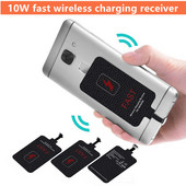10 W „Qi“ belaidžio įkrovimo imtuvas, skirtas „Samsung Huawei Xiaomi Iphone5-7 Universal Micro USB Type C“ greito belaidžio įkroviklio adapteriui