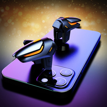 DY01 Мобилен контролер за игри L1R1 Бутон за задействане за PUBG Aim Shooting Gamepad Joystick за IPhone IOS Android Smart Phone Game