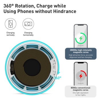 Baseus Mini μαγνητικός ασύρματος φορτιστής 15W PD Γρήγορη φόρτιση για iPhone 12 Pro Max Thin φορητός ασύρματος φορτιστής τηλεφώνου