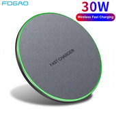 30 W belaidis įkroviklis skirtas iPhone 14 13 12 11 Pro XS Max Mini XR 8 indukcinis greito belaidžio įkrovimo padėklas, skirtas Samsung S22 S21 S20