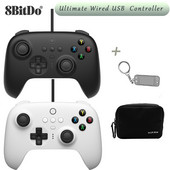8BitDo – Ultimate žaidimų valdiklis laidinis USB žaidimų pultelis, suderinamas su Windows Android Raspberry Pi Nintendo Switch