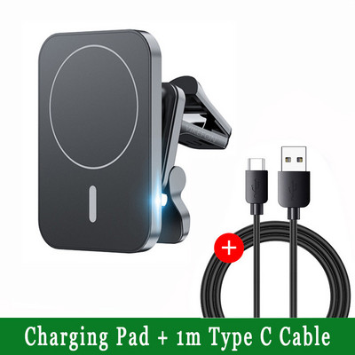 NAUJAS 30 W magnetinis automobilinis belaidžio įkroviklio oro angos laikiklis, skirtas iPhone 12 13 Pro Max Mini greito automobilio įkrovimo telefono stovui