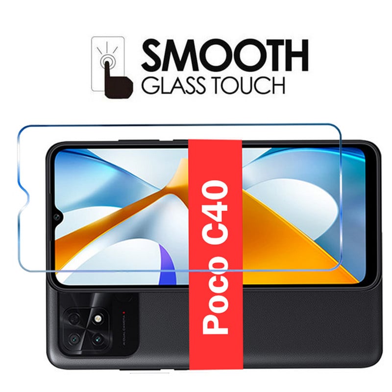 HD karastatud klaas Poco C40 ekraanikaitsega kaamera objektiivi kile Xiaomi Poco C40 kaitseklaasile