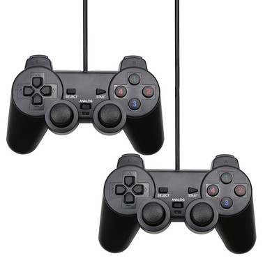 USB laidinis valdiklis Žaidimo Joytic Gamepad Vibracinė vairasvirtė, skirta Playstation, skirta WinXP/Win7/Win8/Win10, skirta asmeniniam kompiuteriui, nešiojamam kompiuteriui