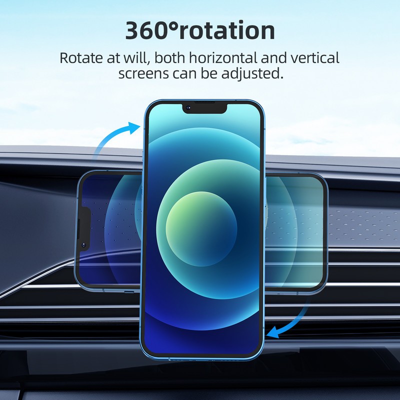 „Hoco“ 15 W magnetinis belaidis oro ventiliacijos įkroviklis skirtas „iPhone 12 Pro Max Business Style“ belaidžiam įkrovikliui automobilio greito įkrovimo laikikliuose