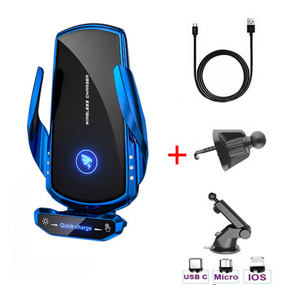 15W automobilinis belaidis įkroviklis skirtas iPhone 13 12 Samsung S20 Note10 infraraudonųjų spindulių automatinis telefono įkrovimo laikiklis universalus su magnetine galvute