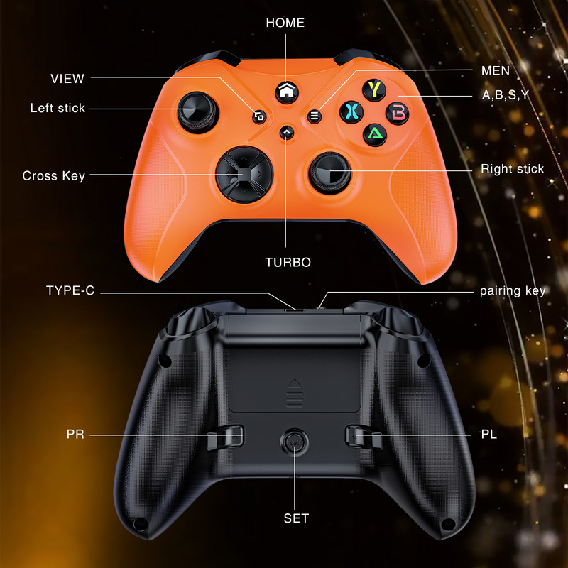 „Microsoft Xbox Core“ belaidžiam valdikliui, skirta „Xbox Series SX XSS XSX“, skirta „Xbox One“ / „Steam“ / asmeniniam kompiuteriui / „Android“ / „IOS“ išmaniojo telefono valdikliui