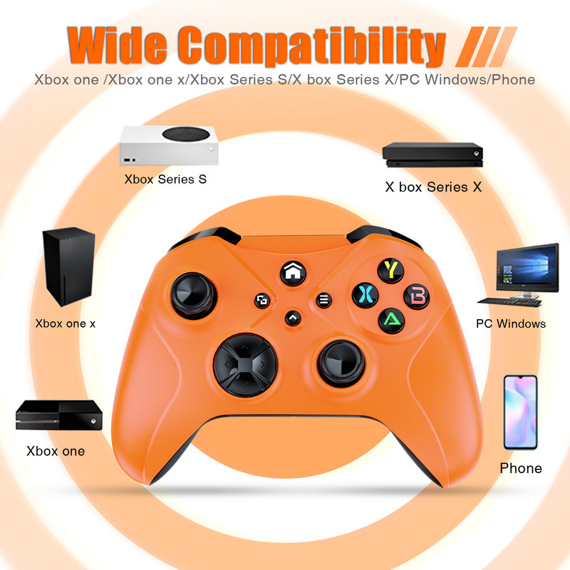 „Microsoft Xbox Core“ belaidžiam valdikliui, skirta „Xbox Series SX XSS XSX“, skirta „Xbox One“ / „Steam“ / asmeniniam kompiuteriui / „Android“ / „IOS“ išmaniojo telefono valdikliui