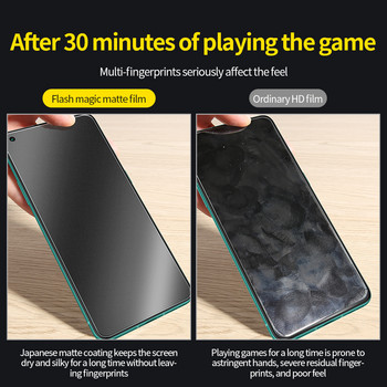 SmartDevil Screen Protectors For OnePlus 9 9R 8T 8t Matte Film Coverage Clear Tempered Glass Film Anti-Fingerprint Game