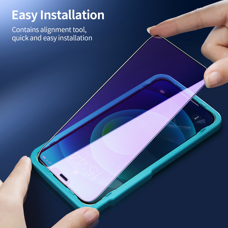 SmartDevil Tempered Glass Screen Protector for iPhone 13 Pro Max Full Cover Glass for iPhone 13 mini Anti Blue Light