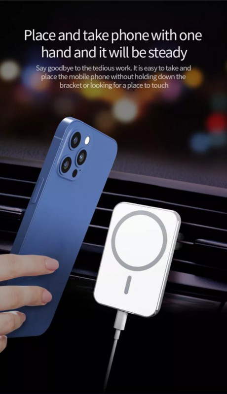 150 W magnetinis automobilinis belaidis įkroviklis Automobilinis oro ventiliacinis automobilio telefono laikiklis, skirtas macsafe iPhone 14 13 12 pro max Greitas automobilio įkrovimas