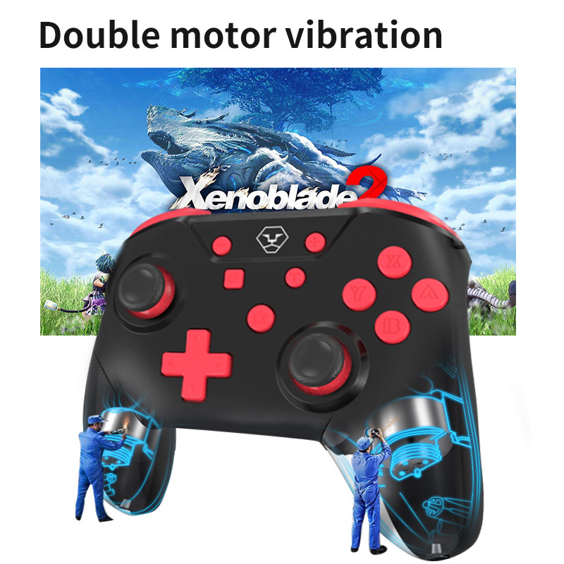 Controler de joc wireless Bluetooth AOLION pentru controler wireless Nintendo Switch Pro cu joystick-uri NFC și 3D GamePad
