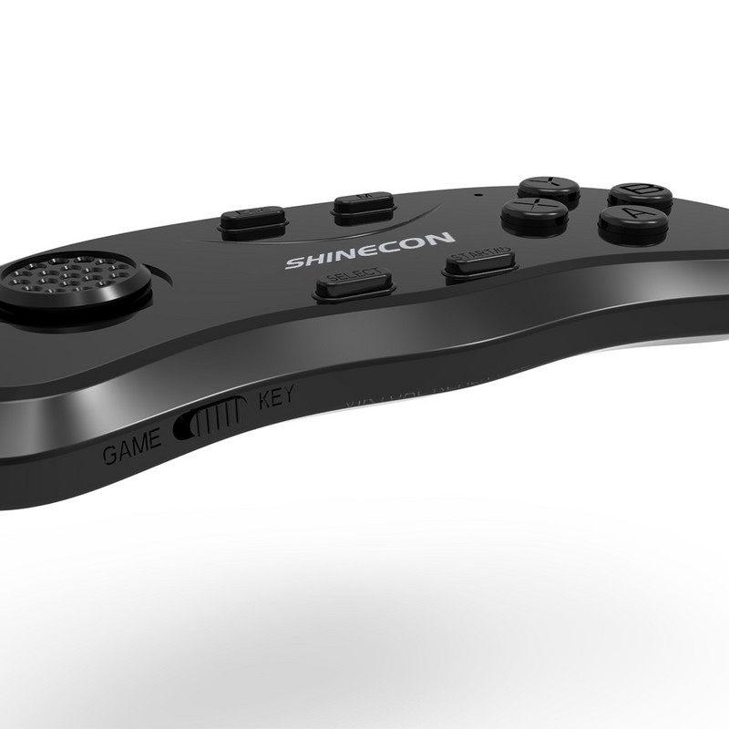 „VR Shinecon“ universalus belaidis „Bluetooth“ nuotolinis žaidimų pultelis, pelė, muzikos asmenukės 3D žaidimų valdiklis, skirtas „iOS Android“ kompiuterio televizoriui