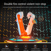 BIGBIGWON M1 mobiliųjų šaudymo žaidimų mygtukų paleidikliai su vibracija, skirti PUBG žaidimų valdiklio vairasvirtei, skirta iPhone žaidimų priedui