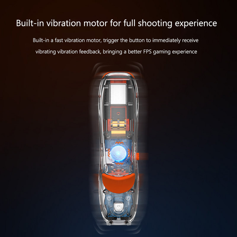 BIGBIGWON M1 mobiliųjų šaudymo žaidimų mygtukų paleidikliai su vibracija, skirti PUBG žaidimų valdiklio vairasvirtei, skirta iPhone žaidimų priedui