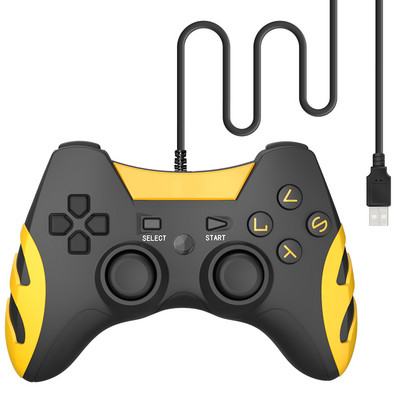 DATA FROG Dual Vibration Wired PC Game Controller USB Android Joystick For PC USB Gaming Controller for PC Windows 7/8/10 TV Box