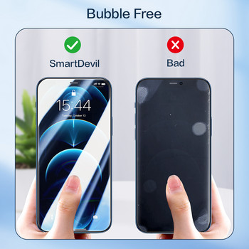 SmartDevil Blue-ray закалено стъкло за iPhone 13 Pro Max Mini 14 Plus Универсален протектор за екран за 13/14/13Pro，13ProMax/14Plus