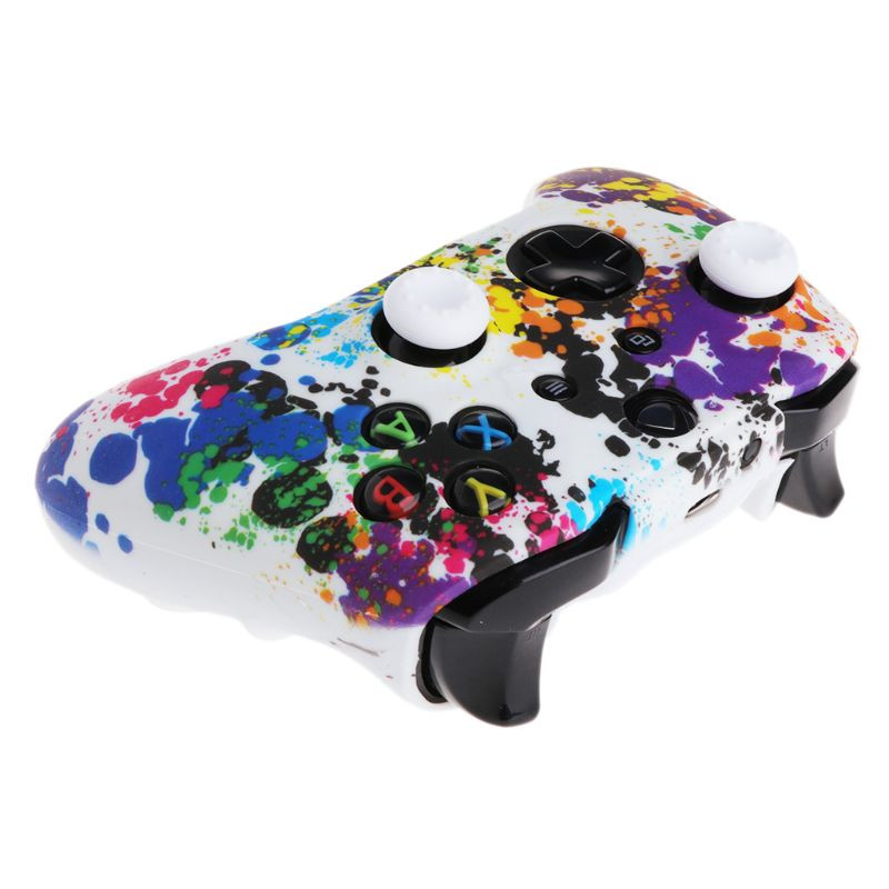 Δημοφιλές κάλυμμα Silicone Gamepad + 2 Caps Joystick για χειριστήριο XBox One XS