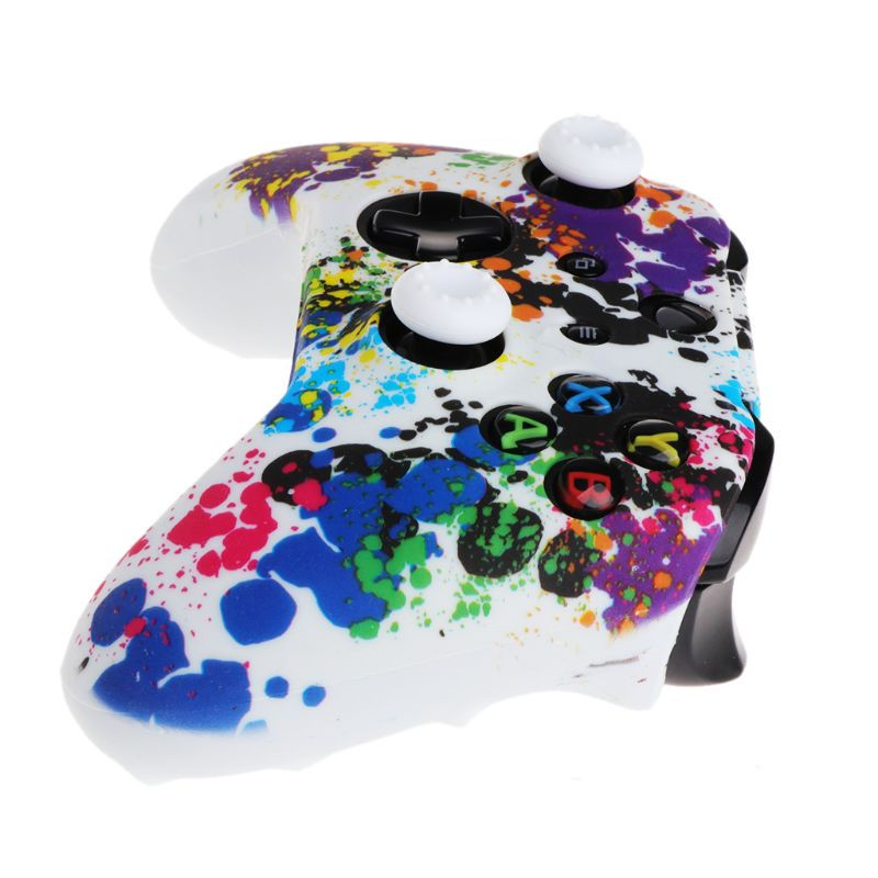 Δημοφιλές κάλυμμα Silicone Gamepad + 2 Caps Joystick για χειριστήριο XBox One XS