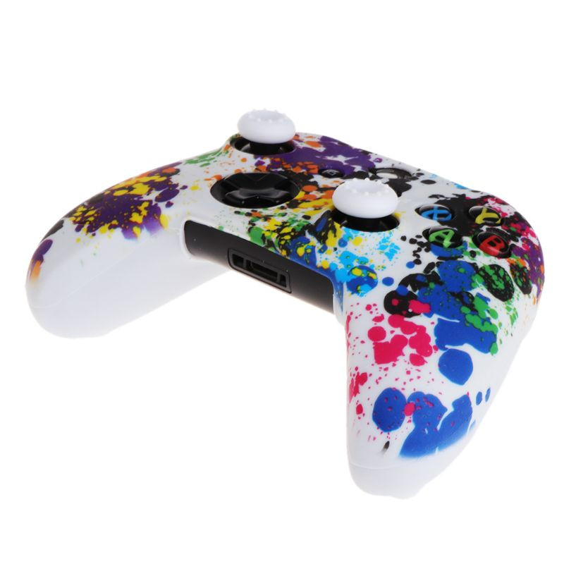 Δημοφιλές κάλυμμα Silicone Gamepad + 2 Caps Joystick για χειριστήριο XBox One XS