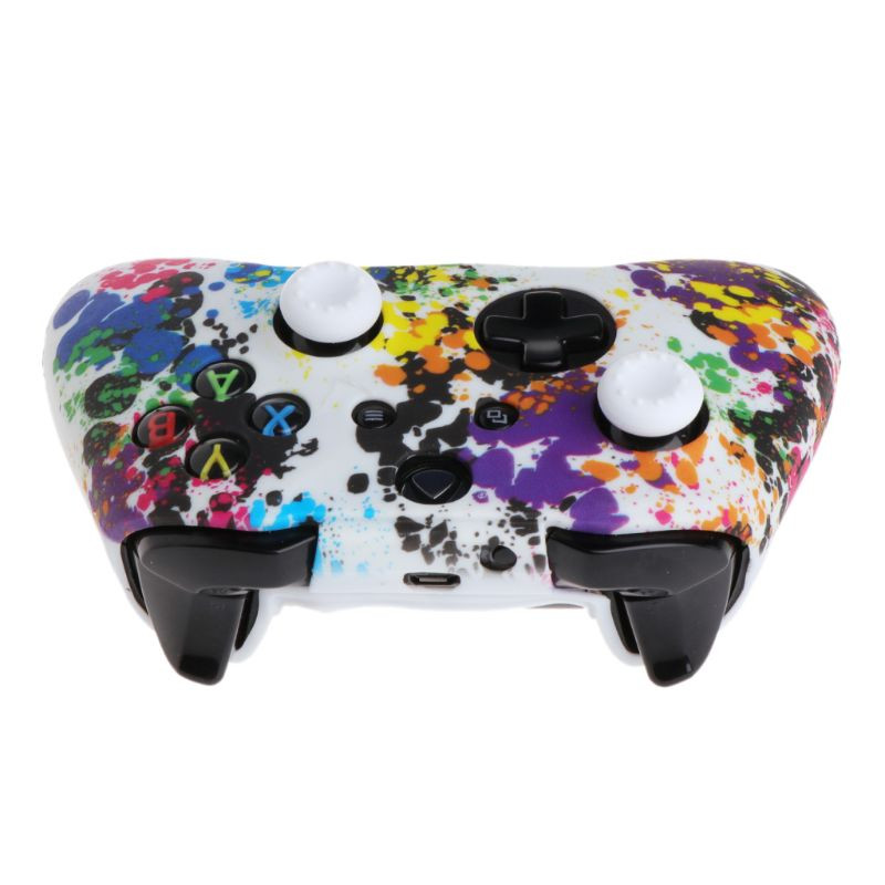 Δημοφιλές κάλυμμα Silicone Gamepad + 2 Caps Joystick για χειριστήριο XBox One XS