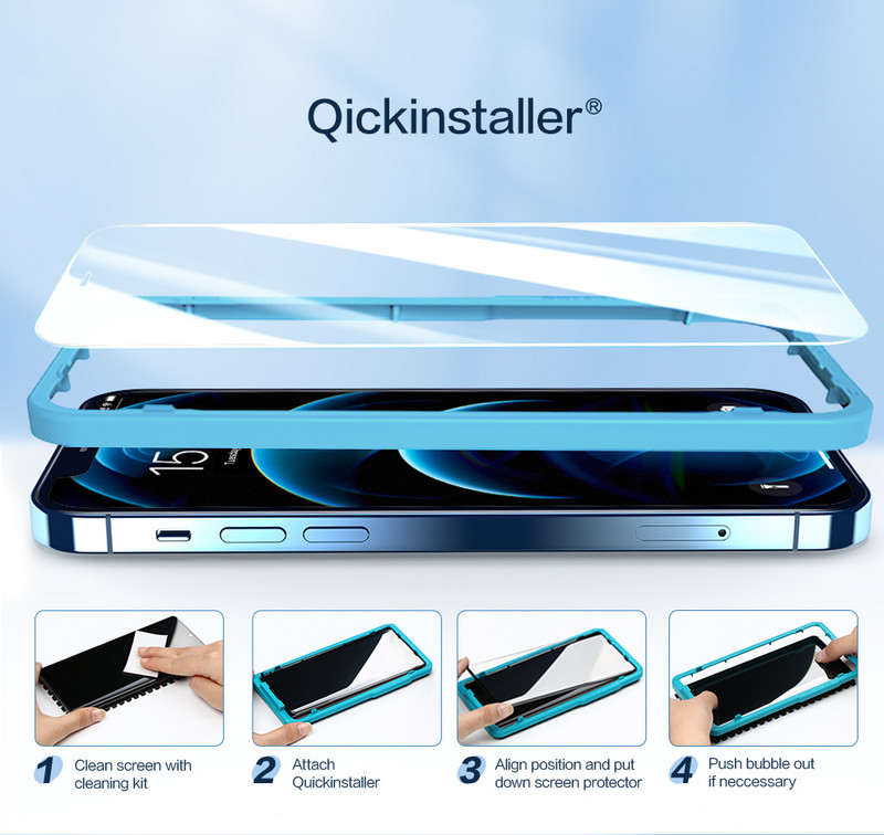 SmartDevil naujos matinio stiklo ekrano apsaugos, skirtos iPhone 13 Pro Max nuo pirštų atspaudų, skirtos Apple 13 Mini