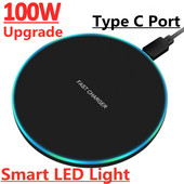 100 W belaidis įkroviklis, skirtas iPhone 14 13 12 Xs Max X XR 8 Plus greito įkrovimo padėklas, skirtas Ulefone Doogee Samsung Note 9 S10 Plus S21