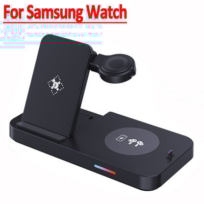 Suport de încărcare fără fir de 30 W Stație de andocare de încărcare rapidă pentru Apple Watch Samsung Huawei iPhone 14 13 12 Pro Max căști AirPods