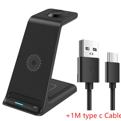 20 W Qi belaidžio įkroviklio stovas skirtas iPhone 14 13 12 11 XR 8 Apple Watch 3 viename įkrovimo doko stotis, skirta Airpods Pro iWatch 7